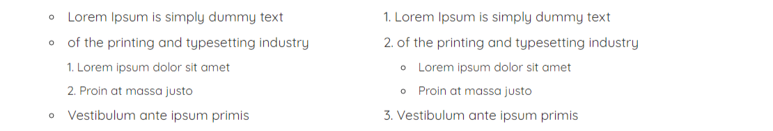 Lists